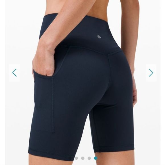 [SOLD] Lululemon Align High-Rise Short 8" Pockets True Navy sz 4 - Picture 3 of 8